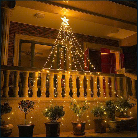 alt=" Đèn nháy Fairy Lights mang đến không gian ấm áp và lãng mạn cho sân vườn, ban công hay dịp lễ hội"